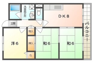 アドラブール古川橋の物件間取画像